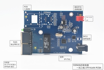 100 M 1 Optical 2 Electric Fiber Transceiver VLAN Port Isolation IP175G Simple Management Transceiver