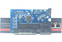 PoE Intelligent Standard Power Supply Switch Full Gigabit 6 4 2 Built-in 80W Power Supply TPS23861 Internal Power