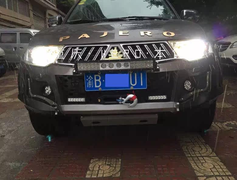 Mitsubishi Pajero Surge Ahead of Insurance Robust Competitive Front Bars Without Distortion Fitted Anti-Cross Country Color Out