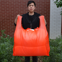 Large number red handbag Thickened Clothing Packaging Bag Marclip Moving Bag Ultra Large Plastic Bag Sub Convenient Bag