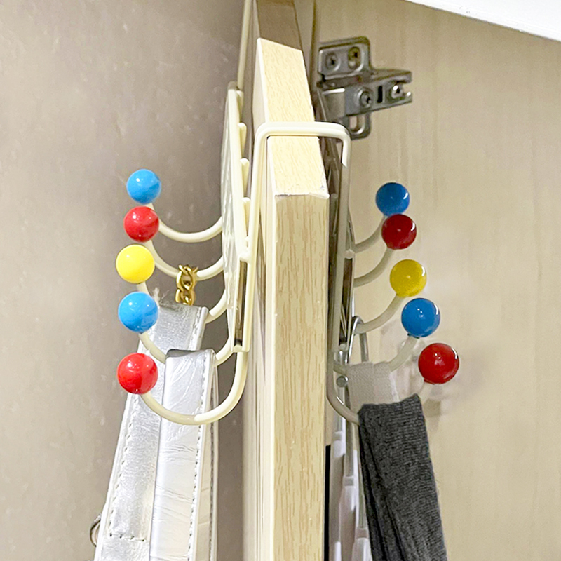 Double-Sided Hook Behind the Door for Bag Storage, Dormitory Essentials, Double-Sided Clothes Hook, Wardrobe Door Hanger, Clothes Storage Rack Double-Sided Hook Behind the Door for Bag Storage, Dormitory Essentials, Double-Sided Clothes Hook, Wardrobe Door Hanger, Clothes Storage Rack
