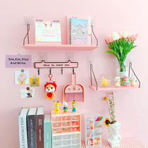 Wall-free shelf dormitory artifact living School female upper shop creative decoration wall girl storage rack