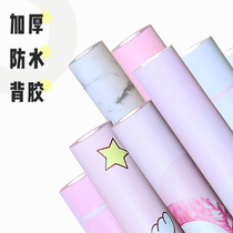 College student dormitory wallpaper self-adhesive ins Wind bedroom renovation wallpaper decoration Net red bedroom girl warm wall stickers