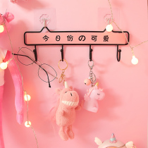 Door hanging key clothes Hook Wall Free creative decoration Wall hanging clothes hanger Xuanguan Girl Hearts Wall-hung