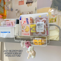 Student dormitory upper bunk artifact female bedside hanging basket bedside rack bedroom bed space use storage good things