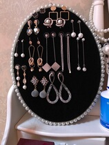 Flannel earring rack Pearl sponge earring rack Earring storage necklace board Jewelry display rack Jewelry display rack