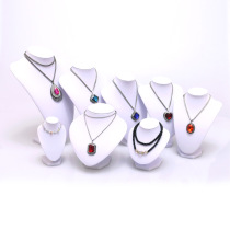 White Leather Necklace Rack Model Rack Necklace rack Jewelry Rack Neck Die Bracelet Frame Earrings Frame Man Avatar