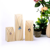 Beheng log jewelry rack necklace display rack solid wood jewelry rack solid wood display rack curved pendant display