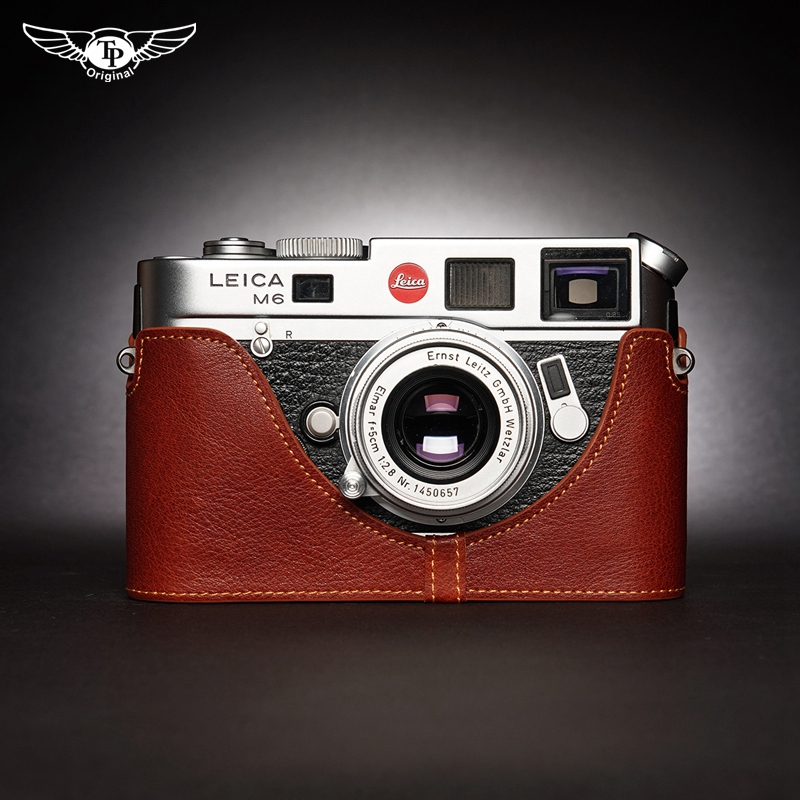Genuine leather Leica M6 camera Pack Leica M5 M4 M3 M1 M1 MDa Bull Leather Jacket Side Axle Negatives protective sleeves