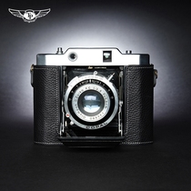 Genuine leather Olympus Olympus six 6 leather cavity folding camera foreskin cover film machine cow leather sheath