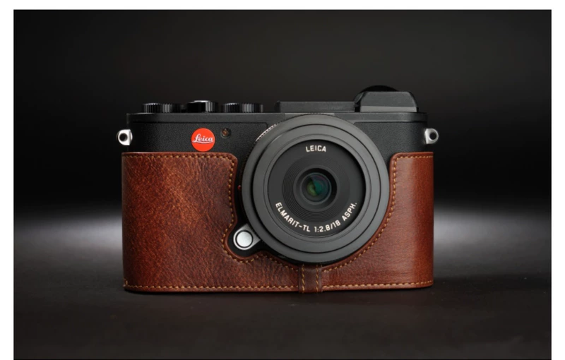 Đài Loan TP da thật Lai Ke CL máy ảnh túi leica CL máy ảnh da trường hợp hướng dẫn sử dụng vỏ bảo vệ tay cầm - Phụ kiện máy ảnh kỹ thuật số