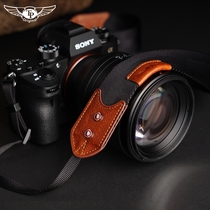 Taiwan TP original leather camera strap Shoulder strap Micro single SLR side shaft retro lanyard rope decompression