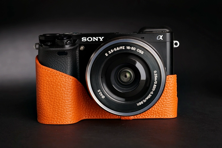 [Đài Loan TP] da Túi máy ảnh SONY Sony A6000 đế da Sony 6000 bao da thời trang đặc biệt - Phụ kiện máy ảnh kỹ thuật số balo sony alpha