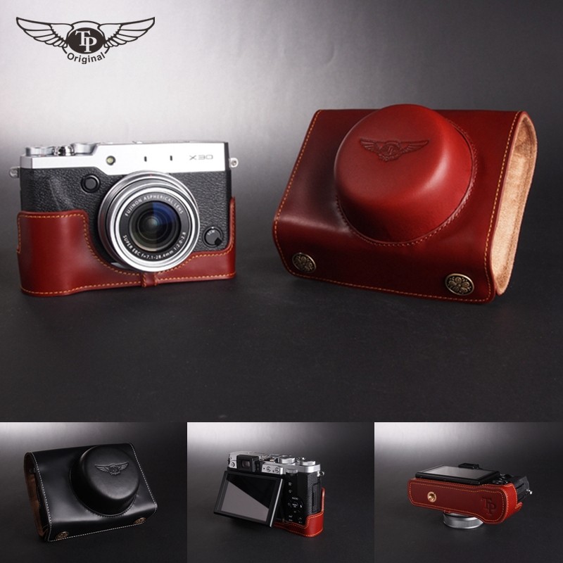Taiwan TP original leather handmade fujifilm Fujifilm X30 camera bag handle X30 leather case protective case