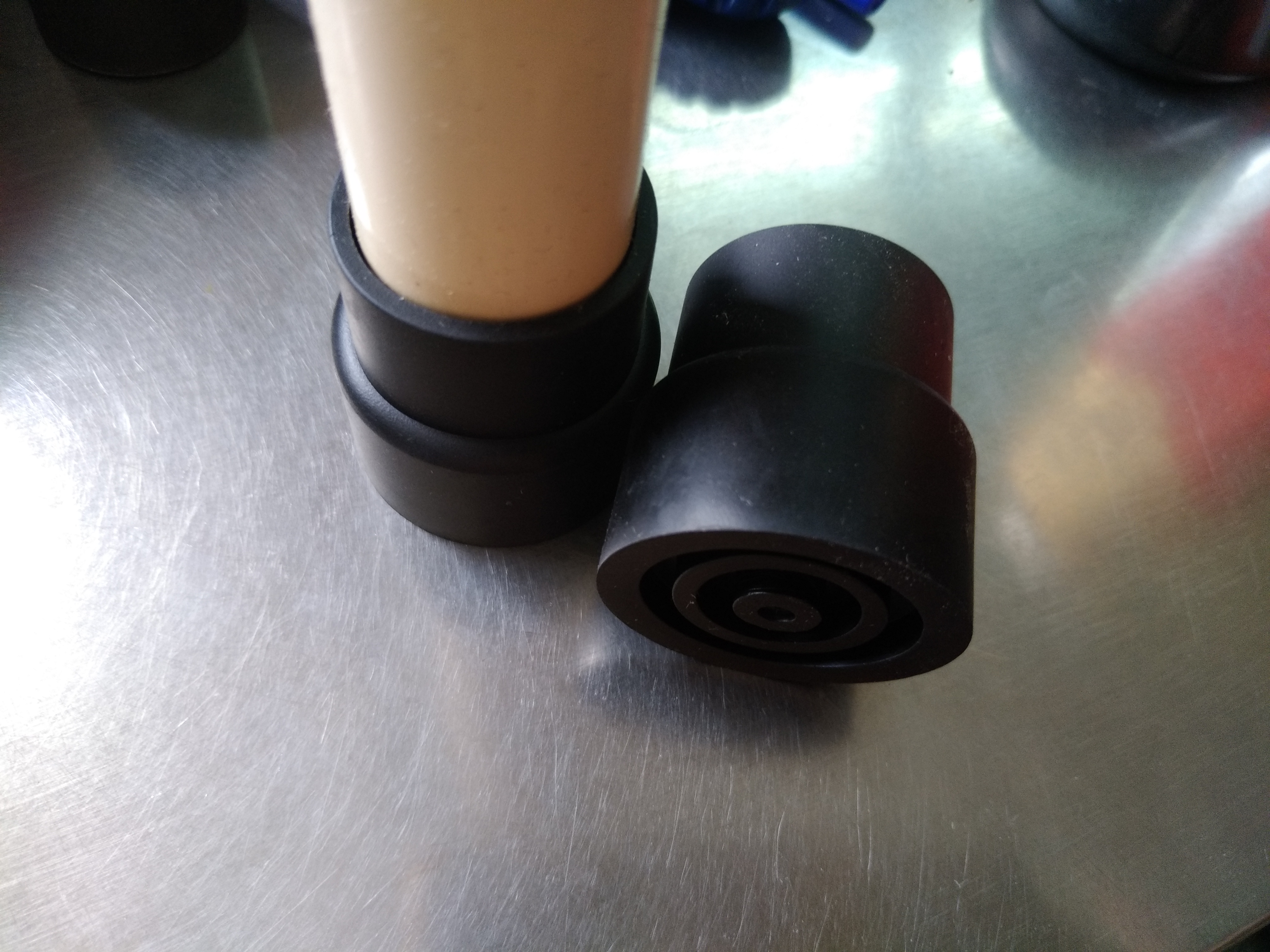 28mm Lean Pipe Foot Rubber Socket Material Frame Seismic Socket Wire Rod Accessories Lean Tube Connector