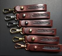 JKCHI pool multi-function copper keychain belt sequin Bell Bell leather rope jewelry neck rope cowhide rope