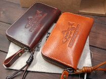 Stream Luya sequin bag Luya bag Mouth bag retro leather bag white copper belt leather rope Luya bait box