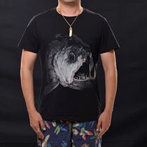 Monster catching Gong Fang Amazon giant storm fishing T-shirt T-shirt summer color trout stream Road Asian clothes fly fishing short sleeves