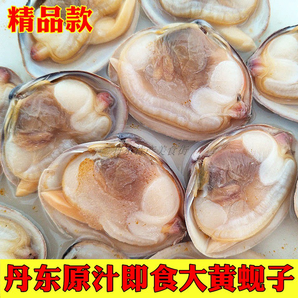 Dandong Teo Produce Yellow Clams Clam Meat Frozen Clams Vacuum Open Bags Ready-to-eat Seafood Cans Snacks 3 sacks