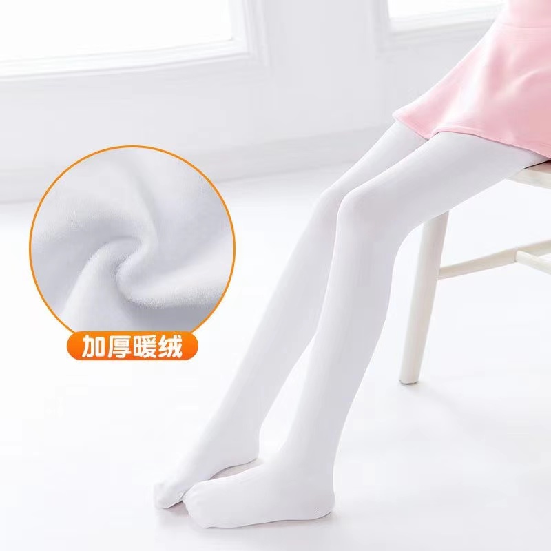 Dance Great Socks Autumn Winter Plus Thicken ballet Practice Pants Socks White Girl's Sox Socks Dug in a Cave of Pants Socks