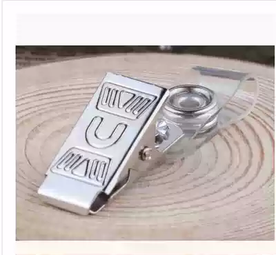 Metal non-rusty badge card cover ID badge clip Brand clip thickened spring English iron clip