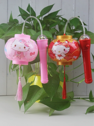 Hello Kitty, портативный кролик, фонарь, мультяшная музыкальная игрушка
