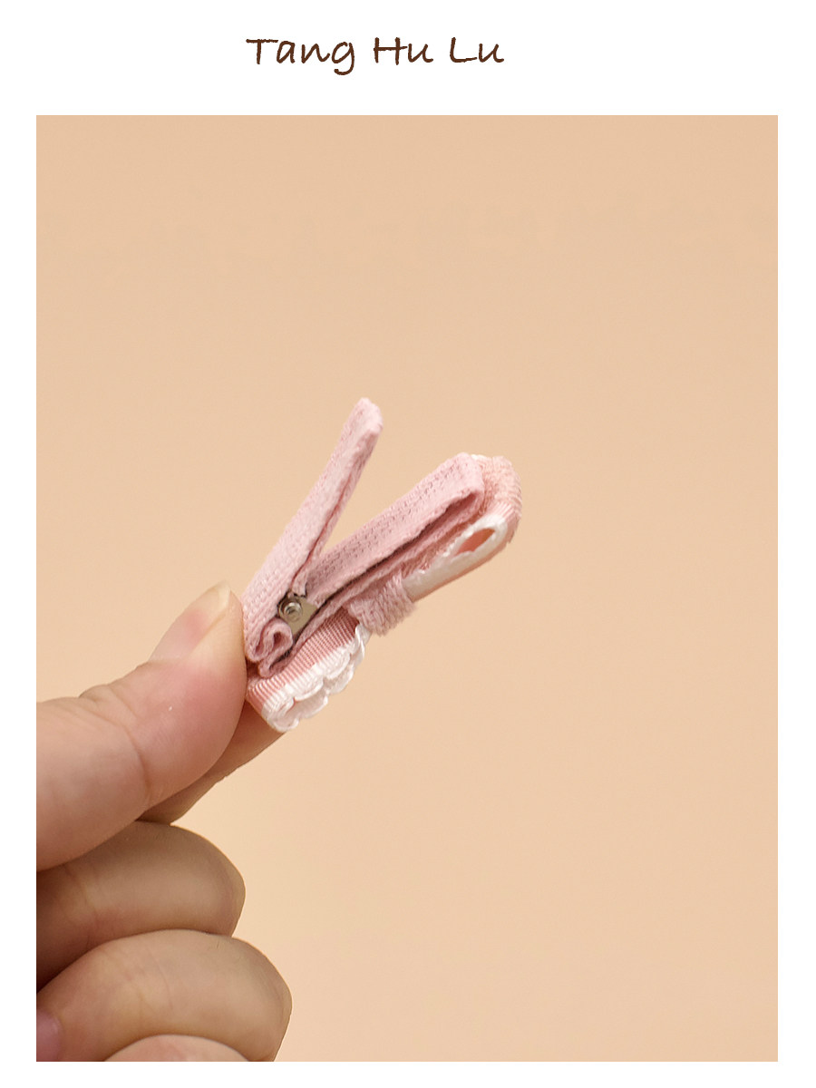 Boxed South Korea Baby Hair Clip Cute Princess Kids Girls All Cloth Wrapper Hair Accessories Baby Hair Clips Does Not Hurt Hair Suit — 2