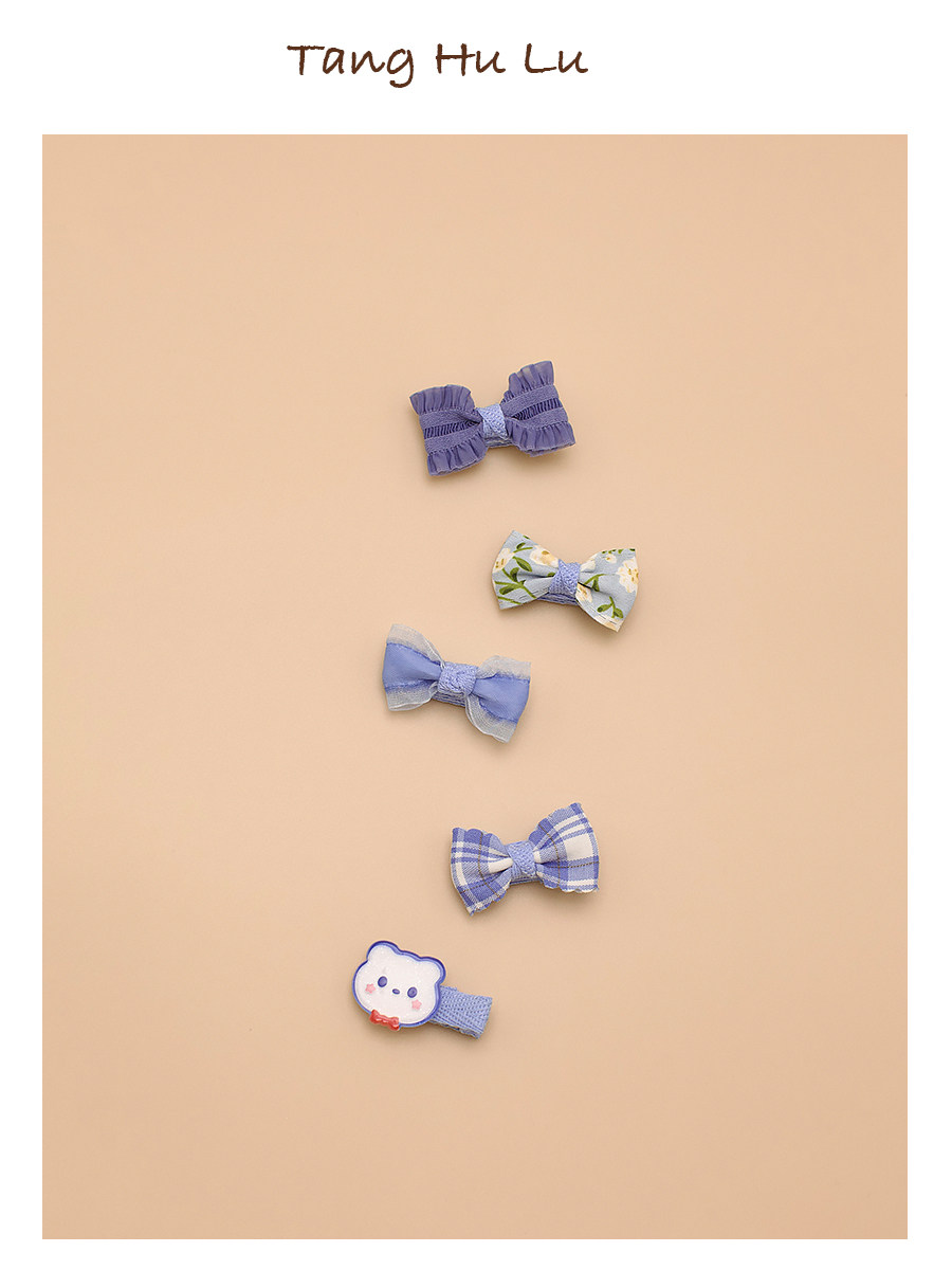Boxed South Korea Baby Hair Clip Cute Princess Kids Girls All Cloth Wrapper Hair Accessories Baby Hair Clips Does Not Hurt Hair Suit — 6