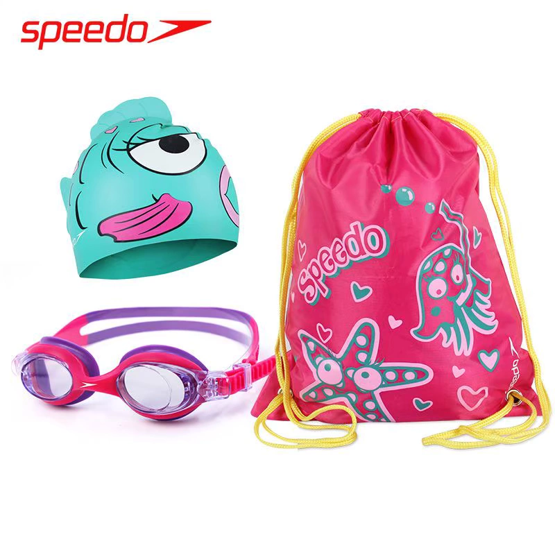 Kính bơi trẻ em Speedo cho bé trai và bé gái mũ bơi ba lô phù hợp với áo bơi chống nước chống sương mù - Goggles