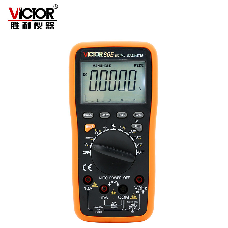 Victory VC 86E digital meter high precision automatic scale four - digit scale is obvious to USB communication