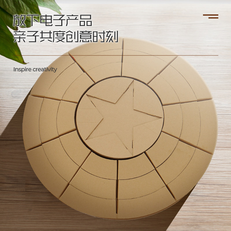 Children's cartons Cartoon Hero DIY Toys Corrugated Cardboard Weapons Hammer Combat Axe props handmade models