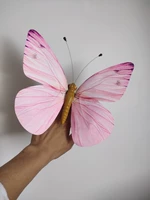 Кольцо с бабочкой 30 см, бабочка 20 розовая -до -2 розовый