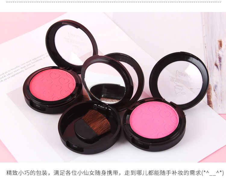 Tianna Blush Chính hãng cho người mới bắt đầu Trang điểm màu nude Giữ ẩm cao Ánh sáng Sửa chữa Trang điểm Làm sáng Màu da Trang điểm tự nhiên - Blush / Cochineal phấn má clio