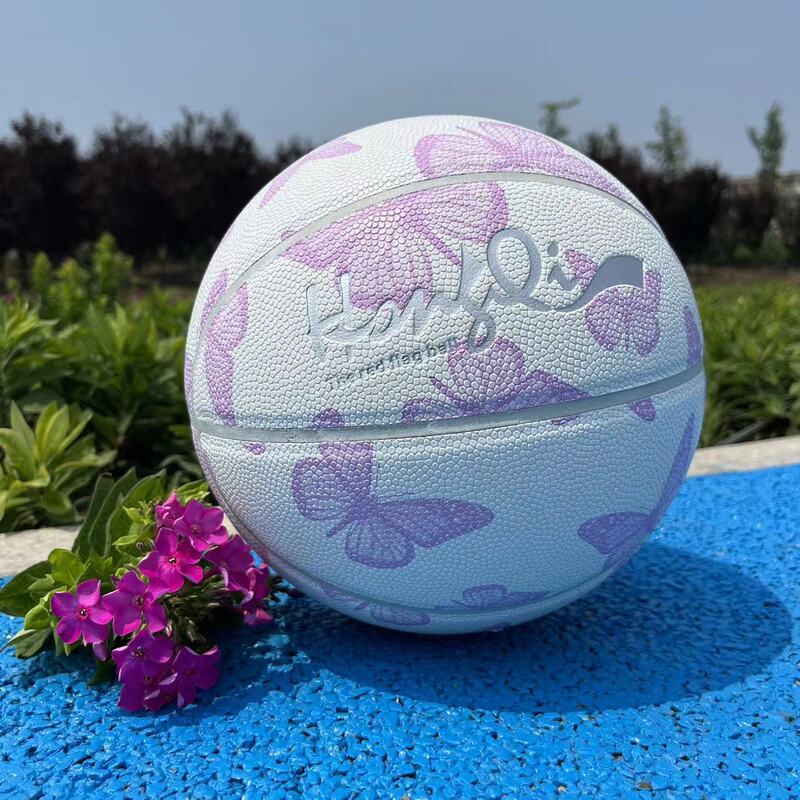 Authentic Basketball for Girls, Special Soft Leather for Middle School Entrance Exams, Size 567, for Primary and Secondary School Students, Kindergarten Children's Basketball