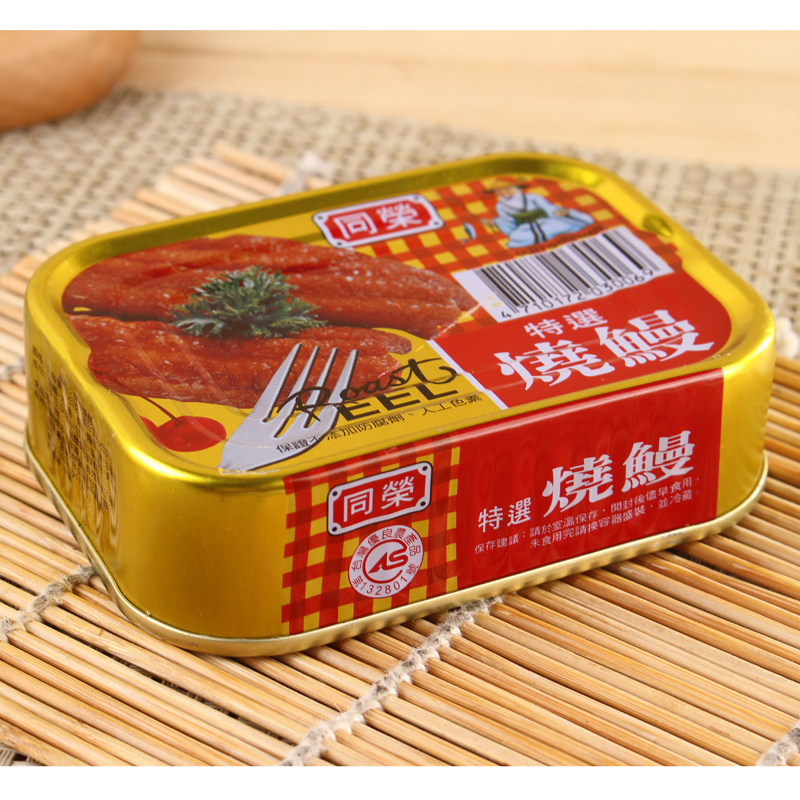 Taiwan Tongrong Selected grilled eel Canned Ready-to-eat seafood Canned eel Braised eel