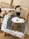 Gentleman Puppy All-Cotton Soybean Fiber Summer Quilt, Summer Pure Cotton Air Conditioning Quilt, Single Person, Machine Washable, Thin Spring and Autumn Quilt