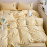 Хлопковый брендовый комплект, пододеяльник, простыня, коллекция 2023, 4 предмета, постельные принадлежности, популярно в интернете, 3 предмета