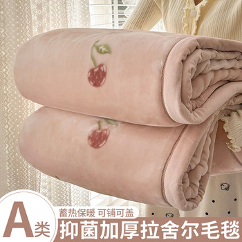 Raschel Blanket, Thickened and Warm, Coral Fleece Small Blanket, Winter Dormitory Quilt, Single Student Throw Blanket