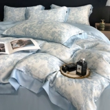 Летний шелковый комплект, простыня, пододеяльник, шелковистая шелковая кровать, 4 предмета, изысканный стиль, постельные принадлежности