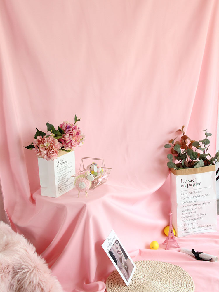 Pink background cloth ins hanging cloth live broadcast anchor photography cloth clothing net red room children's clothing photo shooting props
