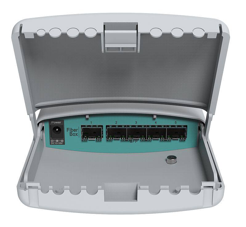 MikroTik CRS105-5S-FB FiberBox 5-port Full Gigabit Optical Outdoor Intelligent Switch