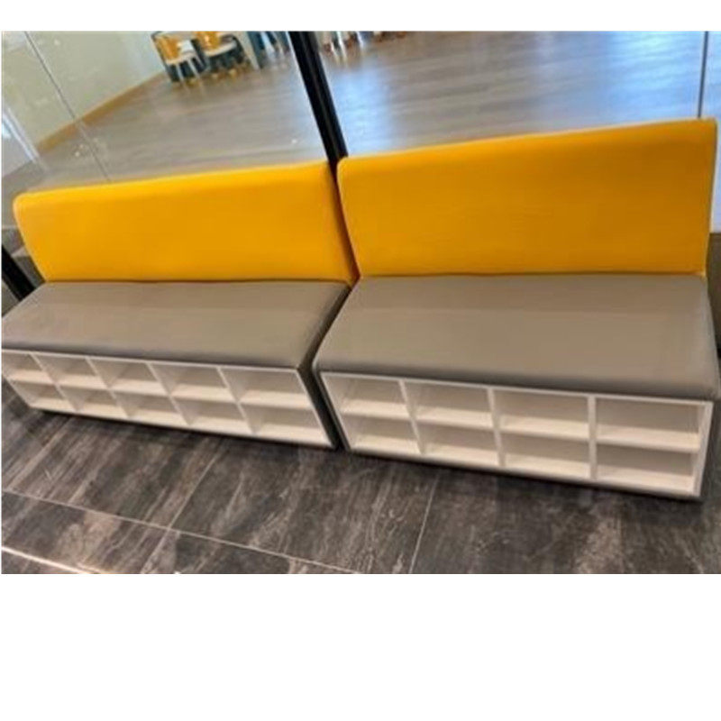 Storage storage sofa parent waiting area children's library training institution corridor back bench card seat shoe cabinet