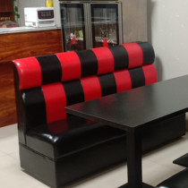 Custom card seat table commercial snack hot pot restaurant milk tea cafe barbecue double sofa restaurant soft bag