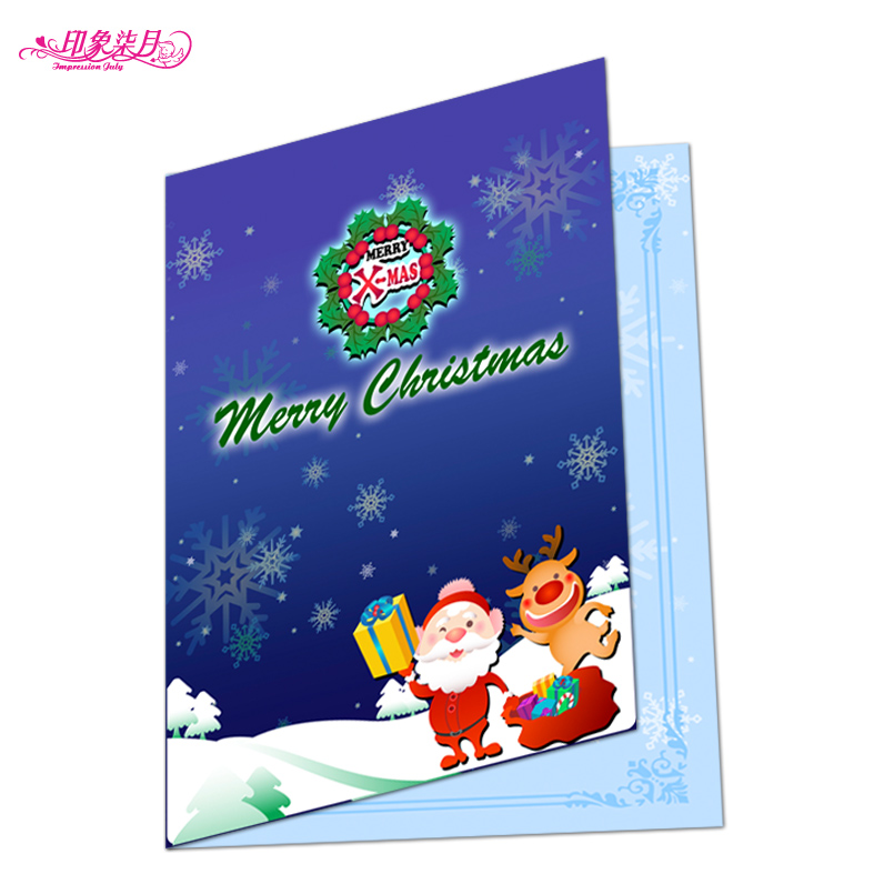 YChristmas greeting cards New Year greeting cards customized print festival wishes Forca Christmas gift gift plus imprint logo