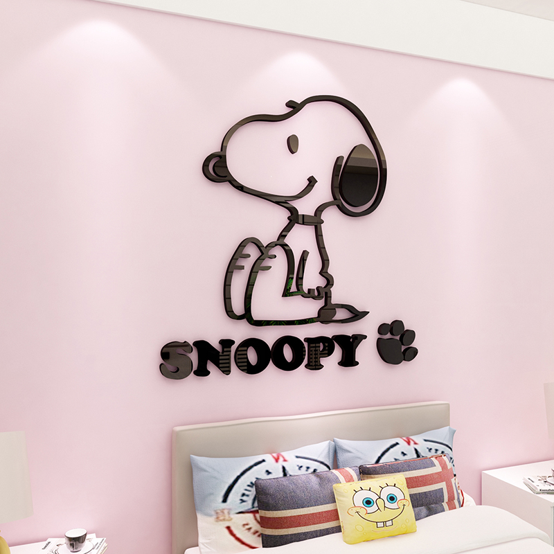 Cartoon Snoopy 3D Acrylic Crystal Wall Stickers Children Room Bedroom Decor Fashion Style Extra-Large Size Cartoon Snoopy 3D Acrylic Crystal Wall Stickers Children Room Bedroom Decor Fashion Style Extra-Large Size