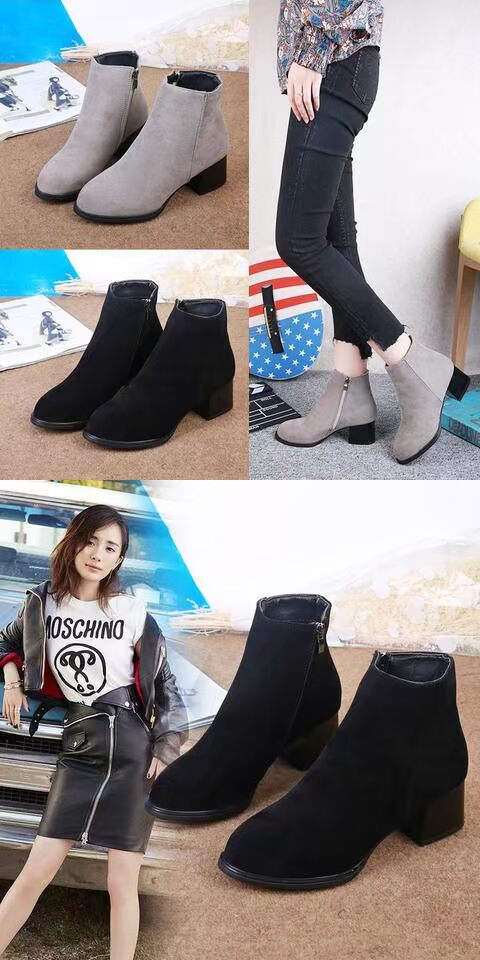 Giày mùa đông 2018 mới dành cho trẻ em boot nữ cổ thấp
