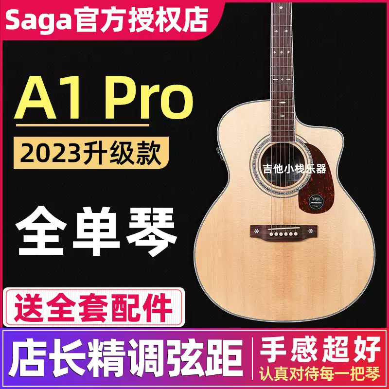 Saga A1G-C オール単板 Saga A1G-C オール単板 オール単板のアコースティックギター！ SAGA A1