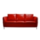 Sofa da hiện đại căn hộ nhỏ tầng một sofa da đơn giản sofa da nghệ thuật kết hợp ba người phòng khách sản phẩm mới - Ghế sô pha