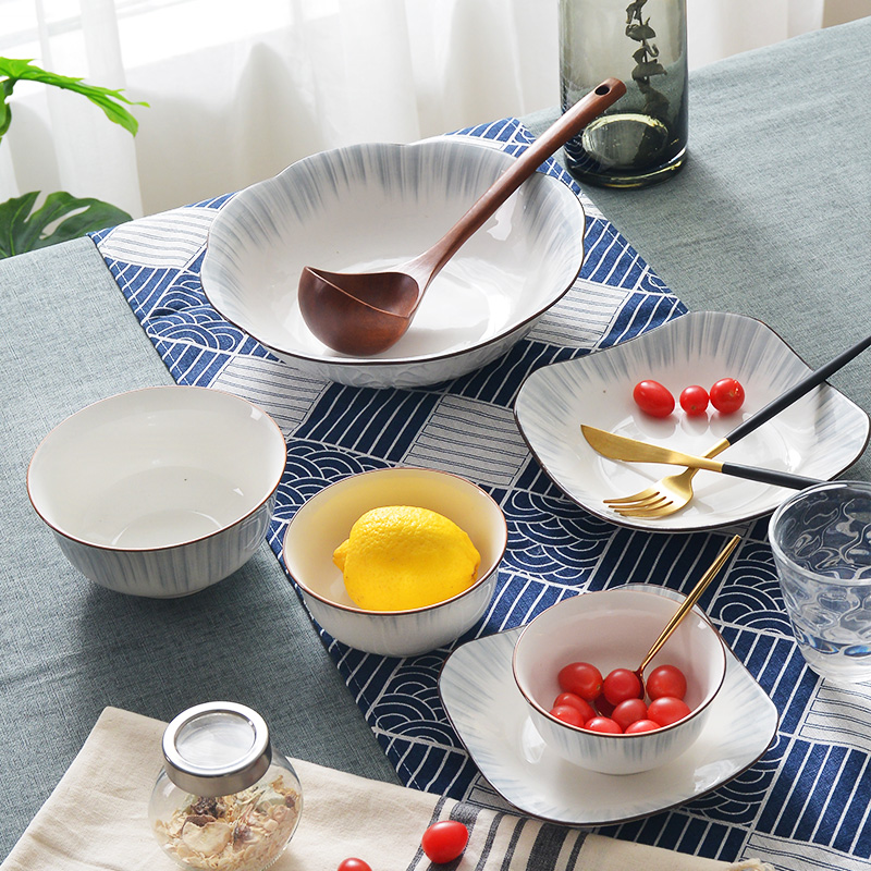 Glair pottery and porcelain tableware plate ins wind dishes household individual creativity network red fish dish dumpling dish dishes