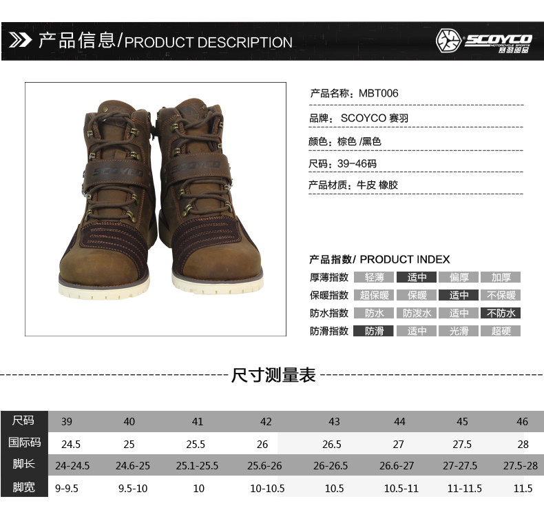 Boots moto SCOYCO MBT006 - Ref 1389024 Image 12